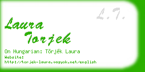 laura torjek business card